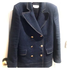 SONIA RYKIEL PARIS, denim wool blazer 38